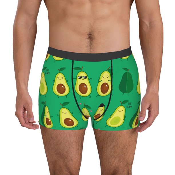 Balery Cartoon Fruit 1 Calzoncillos bóxer para hombre, ropa interior de algodón suave y transpirable con cinturilla de nailon-Medium