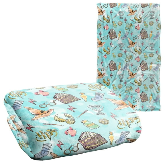 Harry Potter Water Color Pattern Silky Touch Super Soft Throw Blanket 36" x 58"