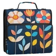 thumbnail image 5 of FORMRS Zipper Binder with Shoulder Strap 2-inch Ring 500 Sheet Capacity File Bag, Simple Floral, 5 of 5