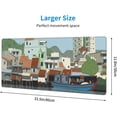 thumbnail image 3 of XL Mouse Pad Gaming, Large Mousepad Design with CAI River, Vietnam and Nha Trang, Extended Keyboard Mats for Desk, Stitched Big Long Computer Loptop Pads Gifts for Women, (Colorful, 31.5 * 11.8 in), 3 of 6