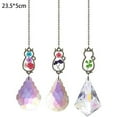 thumbnail image 2 of Prismas de cristal Vhermosa Suncatcher Flower Cats Colgante Adorno de ventana Paquete de 3, 2 of 5