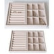 thumbnail image 2 of Organizador de joyería perfecl Beige Bandeja de Almacenamiento, 2 of 8