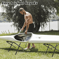 thumbnail image 5 of FDB Folding Freestanding 2 Pieces Set, 180 lbs with Padding, Aluminum, Black, 5 lbs, 2 Count, 5 of 5