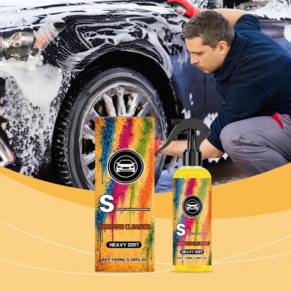 Lunxisen 1 Pcs Heavy-Duty Car Cleaner Degreaser For Engine Interior Stains Water Spots Multi-Surface Automotive Detailing Solution(100ml)