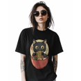 thumbnail image 2 of Ramen Cat Cute Animal Womens Tshirt Graphic Tees Cotton Crew Neck T-Shirts, Casual Short Sleeve Shirts for Women Teen Girl Cartoon Style, 2 of 3