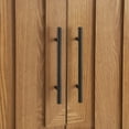 thumbnail image 4 of Christopher Knight Home 59" Modern Sideboard Storage Cabinet with 4-Door and Metal Handles, Natural, 4 of 11