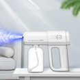 thumbnail image 3 of 380ml Handheld Nano Sanitizer Spray Fogger - Spray, luz azul, USB inalámbrico, rociador eléctrico para jardín, viaje, hogar, hotel, oficina Gloria Nebulizador de luz azul, 3 of 9