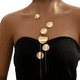 thumbnail image 1 of Collar Redondo Geométrico Para Mujer Con Carácter Xtellar dorado, 1 of 4