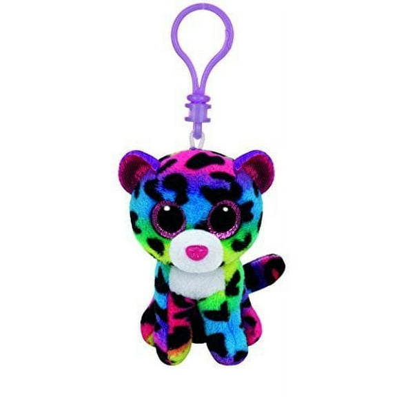 Ty Beanie Boos Dotty the Leopard Clip With Glitter Eyes