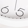 thumbnail image 4 of Reloj de pared minimalista blanco, funcionamiento silencioso, a pilas, diseño versátil, 4 of 7
