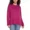 Pink, variant on Womens Crewneck Knit Sweater with Side Slits 100% Green XXL