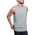 thumbnail image 4 of G-Style USA Men's Straight Hem Long Length Tank Top TT60 - Gray - Small, 4 of 7