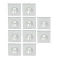 thumbnail image 3 of Ends Cover, 10Pcs Aluminium Alloy Single Hole  Match Broad Use  End   for Replacement Silver, 3 of 8