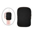 thumbnail image 5 of Water Bottle Pouch Zipper Pouch Water Bottle Fanny Pack Durable Women Men Tumbler Pouch Belt Bag for Hiking Walking Gym Accessories Fitness Black, 5 of 10