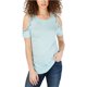thumbnail image 1 of INC Blusa con hombros descubiertos adornada para mujer, verde, XS, 1 of 1