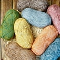 thumbnail image 3 of Namzi Assorted Yarn - Wool for Knitting, 78% Cotton 22% Acrylic Blend,red, 1 roll - Ideal for Crocheting & Craft Projects, 3 of 4