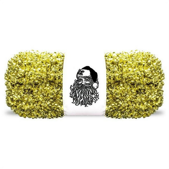 Queens of Christmas TGAR-100-GO 100 ft. Metallic Tinsel Garland, Gold