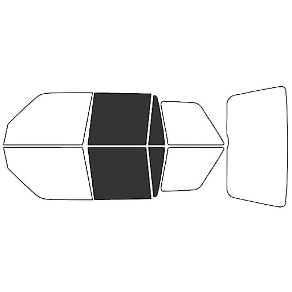 Rvinyl Window Tint Kit Compatible with Land Rover Range Rover 1995-2002 - Back Precut Kit - 20%