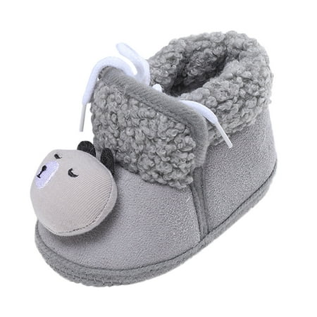 

Fsqjgq High Neck Shoes for Boys Baby Girls Boys Warm Shoes Soft Sole Booties Snow Boots Comfortable Shoes Toddler Warming and Fashion Shoes Glitter Tennis Shoes Toddler Girls Cotton Grey 12