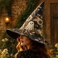 thumbnail image 3 of IAJDKMEK Halloween Costumes, Tall Witch Hat for Adults, Pointed Wizard Hat for Party, Themed Events and Dress-Up, 3 of 4