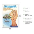thumbnail image 2 of Les Piroguiers Restaurant - Senegal Africa - Heaven All Year Round - Vintage Travel Poster by Alain Gourdon Aslan - Master Art Print (Unframed) 13in x 19in, 2 of 4