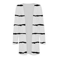 thumbnail image 6 of Baqcunre Cardigan For Women Women'S Printed Fashion Casual Pocket Long Sleeved Cardigan Womens Fall Fashion 2023 Sweaters For Women White XXL, 6 of 6