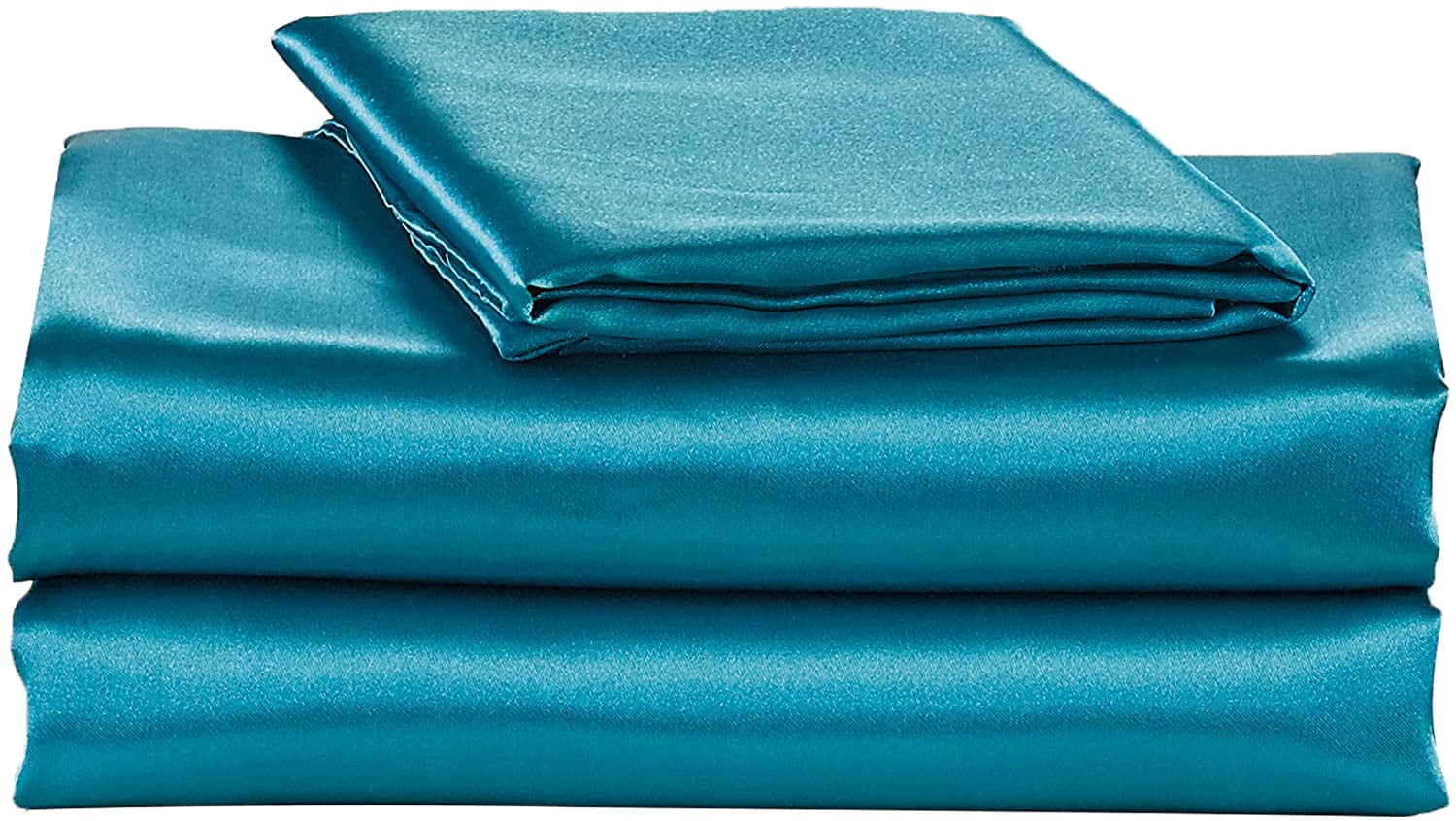 Elite Home Products 4 Piece Super Soft and Silky Satin Sheet Set (Solid
