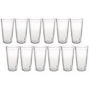 New Star Foodservice 46465 Tumbler Beverage Cups, Restaurant Quality, Plastic, 20 oz, Clear, Set of 12
