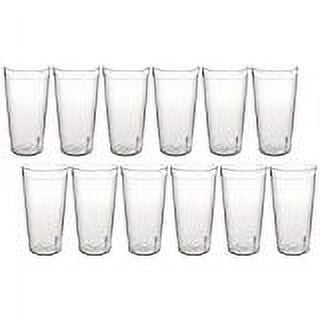 New Star Foodservice 46465 Tumbler Beverage Cups, Restaurant Quality, Plastic, 20 oz, Clear, Set of 12