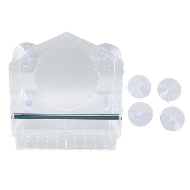 Clear Window Bird Feeder,Window Bird Feeder Clear Bird Feeder Transparent Bird Feeder Convenient Use
