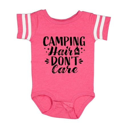 

Inktastic Camping Hair Dont Care with Campfire Gift Baby Girl Bodysuit