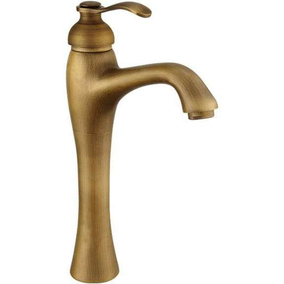 Vintage Sink Faucet Bathroom, Brass Sink Faucet Bathroom, Hot and Cold Sink Mixer Tap Faucet, Single Handle Bathroom Sink Faucet High, Black