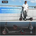 thumbnail image 4 of iScooter i9 eléctrico iScooter,con autonomía de 30 KM y velocidad máxima de 30 KM/H Scooter eléctrico, potente motor de 350 W, aplicación inteligente, doble freno, scooter eléctrico plegable, 4 of 6
