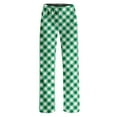 thumbnail image 5 of Boys Girls Pajamas Plaid Print Pajama Pants Long Bottoms ,Christmas Plaid Pajama Pants Elastic Waist Comfortable pjs for Teen Girls(Light Green,4-5 Years), 5 of 5