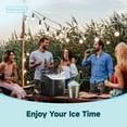 thumbnail image 6 of Simzlife Countertop Ice Maker with Handle,Portable Ice Machine with Basket and Scoop, 9 Bullet Ice In 6 Mins, 26Lbs/24H, Self-Cleaning, 6 of 9