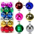 thumbnail image 4 of Juego de 24 bolas navideñas irrompibles para decorar el árbol de Navidad, como bolas, adornos navideños, 40 mm/1,57 pulgadas (multicolor), 4 of 8