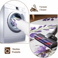 thumbnail image 5 of Purple Flowers Kitchen Runner Rug 2.7x5 Washable Runners for Hallway Non Slip Butterfly Spring Floral Watercolor Farmhouse Large Area Rug Indoor Floor Carpet for Bathroom Laundry Entryway Bedroom, 5 of 8