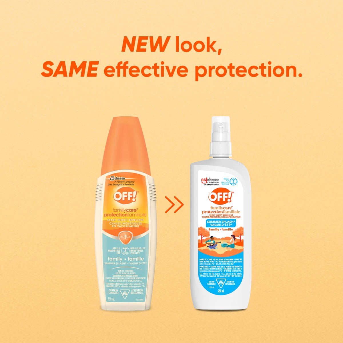 OFF! FamilyCare Insect Repellent, Bug Spray for up to 3 Hours of Protection, Summer Scent, 250mL