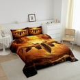 thumbnail image 3 of Erosebridal 3D Aircraft Bedding Twin Comforter Set, Military Army Down Comforter, Ocean Wave Decor, Reversible 2 Pieces, 3 of 8