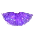 thumbnail image 2 of 3 Layers Tutu for Toddler Girls Tulle Ballet Dance Skirts Princess Kids Dress up Birthday Party Dark Purple, 2 of 3