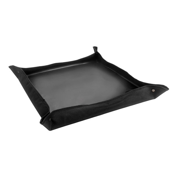 Alfombrilla para plantar plantas, resistente al agua, plegable, para macetas (75 x 75 cm), color negro