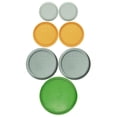 thumbnail image 2 of Pyrex 7-Piece Set of (2) 7202-PC 1-Cup White Mint, (2) 7200-PC 2-Cup Butter Yellow, (2) 7201-PC 4-Cup Tranquil Green, (1) 7402-PC 6/7-Cup Green Round BPA-free Plastic Replacement Lids, 2 of 7