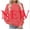 Red, variant on Womens Plus Size Tops 2023 Fashion Long Sleeves Casual Shirts Printing Round Neck Sweatshirt Pullover Loose Tunic Tops Up to 65% off