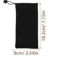 thumbnail image 4 of Shisuyan Sunglasses Bags Black Drawstring Design 20Pcs 7.2x3.5x0.1In, 4 of 8