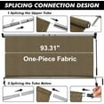 thumbnail image 4 of NAWAY 10'W x 8'H Outdoor Roller Shades,Cordless Patio Roll Up Blinds 92% UV Protection Exterior Shade Cloth Roll for Porch Gazebo Pergola Balcony Backyard,Mocha, 4 of 6