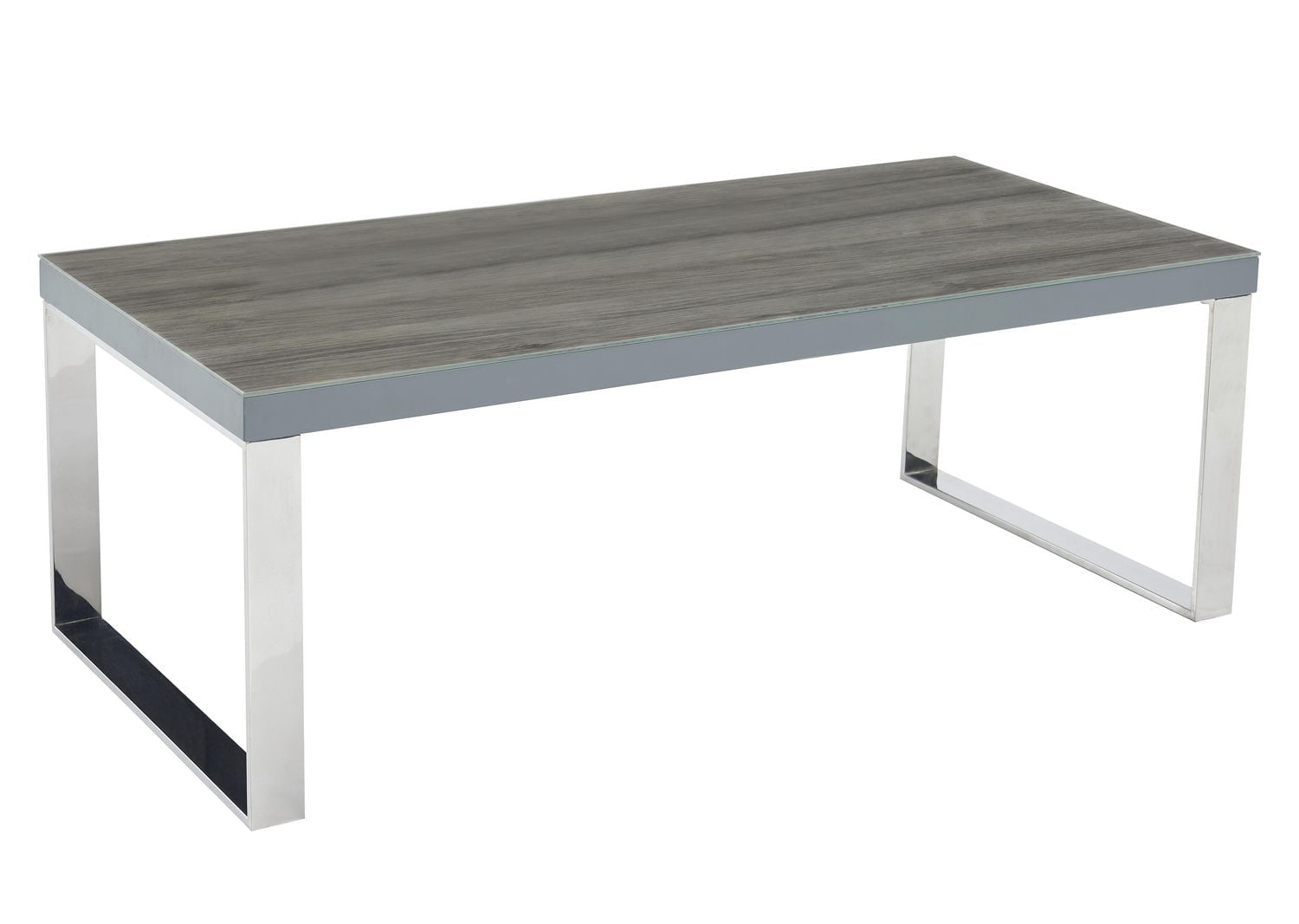 Topline Home Furnishings Coffee Table, Stainless Steel