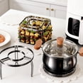 thumbnail image 6 of Stainless Steel Air Fryer Grill Skewer Rack, Vertical Meat Skewers with Round Hanging, 6.1 Inch Air Fryer Hanging Rack, Detachable Hanging Oven BBQ Grill Accessories for Kitchen, 6 of 8