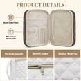 thumbnail image 6 of Xixirimido Brown Cow Floral Print Bible Cover Case Large Quilted Bible Carrying Case with Handles, Bible Study Supplies & Accessories Christian Gifts for Church, 6 of 7