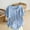 Light Blue, variant on BRGZLK Cotton Linen Tops for Women Fashion Casual Floral Print Short Sleeve Round Neck Asymmetric Button Decoration Design T Shirt Tops Coffee A XXXL