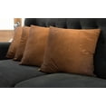 thumbnail image 5 of Ambesonne Abstract Throw Pillow Cover 4 Pack, Grunge Vintage Design, 16", Ginger and Brown, 5 of 5